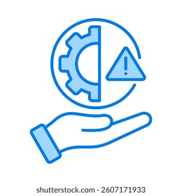 Risk Management Icon Element for Design