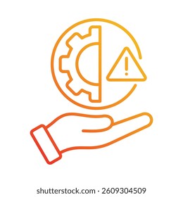 Risk Management Icon Element for Design