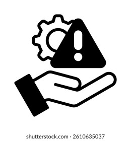 Risk Management Icon Element for Design