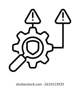 Risk Management Icon Element for Design