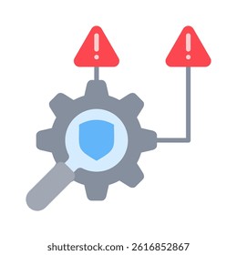 Risk Management Icon Element for Design