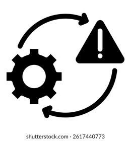 Risk Management Icon Element For Design
