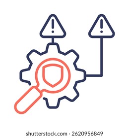 Icono de gestión de riesgos para el diseño