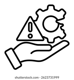Risk Management Icon Element For Design