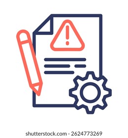 Risk Management Icon Element For Design