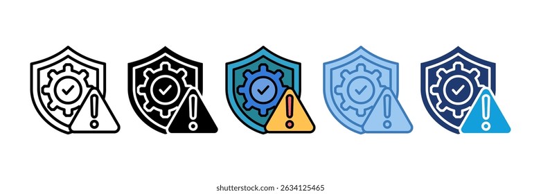 Risk Management Icon Element For Design