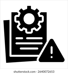 Risk Management Icon Element For Design