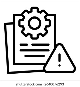 Risk Management Icon Element For Design
