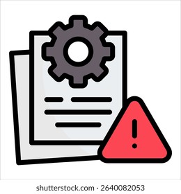 Risk Management Icon Element For Design