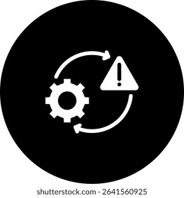 Risk Management Icon Element For Design