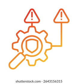 Risk Management Icon Element for Design