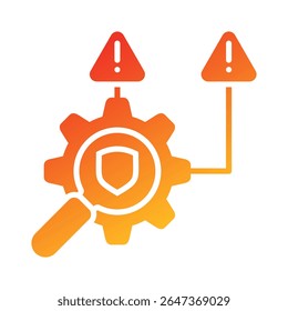 Risk Management Icon Element for Design