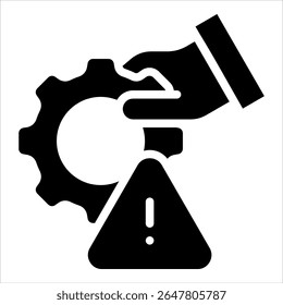 Risk Management Icon Element For Design