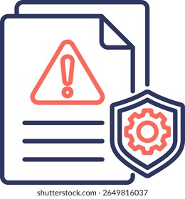 Icono de gestión de riesgos para el diseño