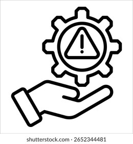 Risk Management Icon Element For Design