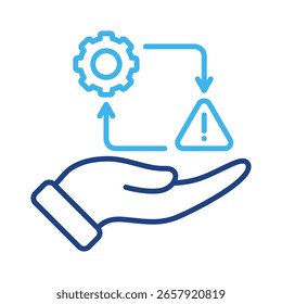 Risikomanagement-Symbolelement für Design