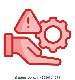 Risk Management Icon Element For Design