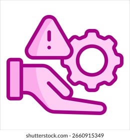 Icono de gestión de riesgos para el diseño