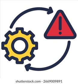 Icono de gestión de riesgos para el diseño