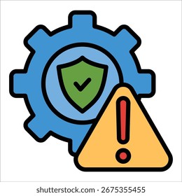 Risk Management Icon Element For Design