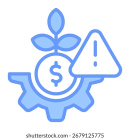 Icono De Gestión De Riesgos Para Diseño Y Vector