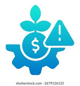 Risk Management Icon Element For Design And Vector