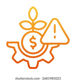 Icono De Gestión De Riesgos Para Diseño Y Vector