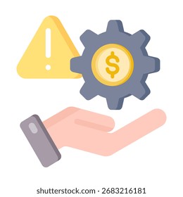 Risk Management Icon Element For Design