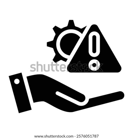 Risk Management Icon Element For Design