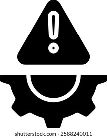 Risk Management Icon Glyph Vector Illustration