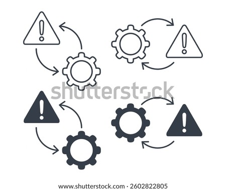 Risk management icon. Illustration vector