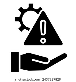 Risk Management icon line vector illustration