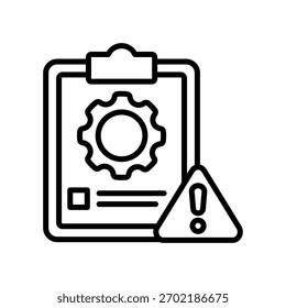 Vektorgrafik der Symbolzeile für das Risikomanagement