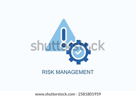 Risk Management Icon Or Logo Isolated Illustration