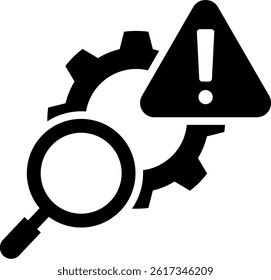 Risk Management Icon Mixed Vector Illustration