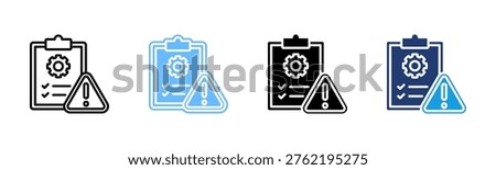 Risk Management icon multiple style collection