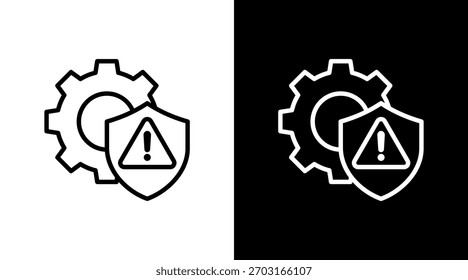 Gestión de riesgos con diseño de conjunto de iconos