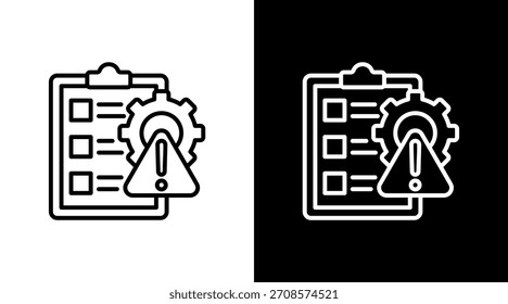 Gestión de riesgos con diseño de conjunto de iconos