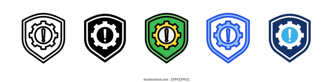 Risk Management Icon Set With Multiple Style Collection