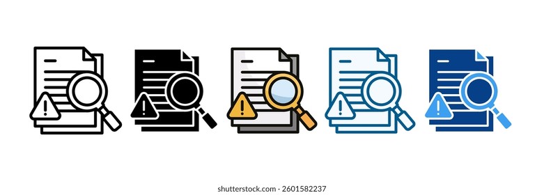 Risk Management Icon Set Multiple Style Collection