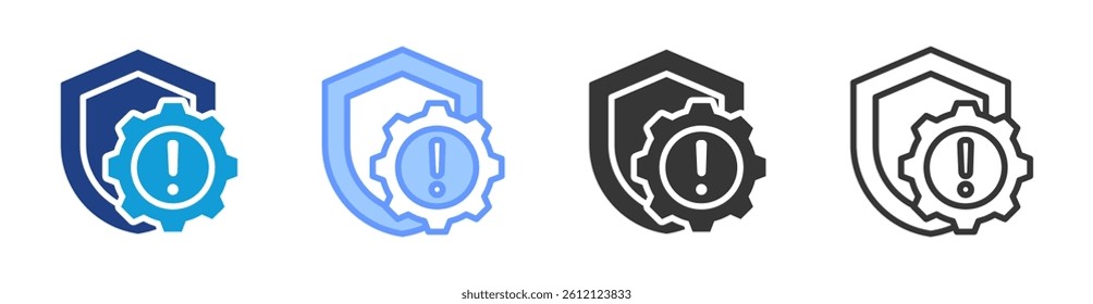 Risk Management icon set multiple style collection