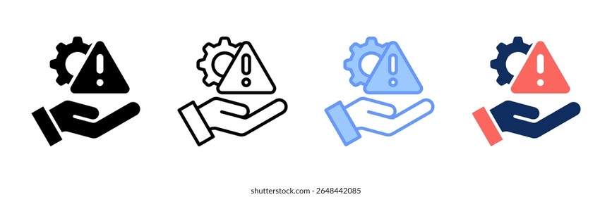 Risk Management icon sheet multiple style collection