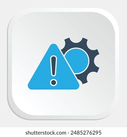 Risk Management Icon - Strategies and Processes to Identify, Assess, and Mitigate Risks