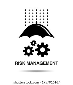 Risk management Icon, Vector insurance business