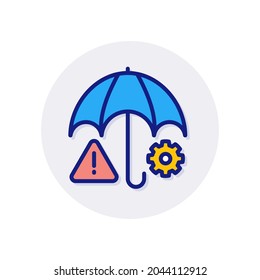 Risk Management icon in vector. Logotype