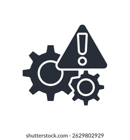ícone de gerenciamento de riscos. vetor.Sinal editável de estilo traço.linear para usar a ilustração web design,logo.Symbol.