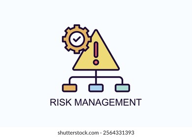 Risk Management Isolated Vector, Icon Or Logo Sign Symbol Illustration