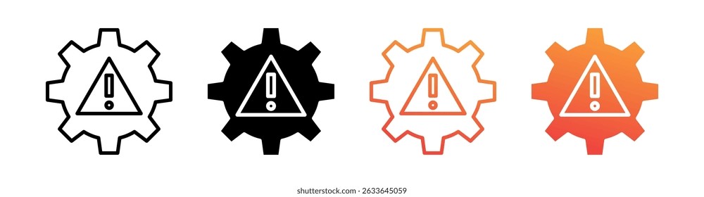 Gestión de riesgos Multi Style Icon Set Vector