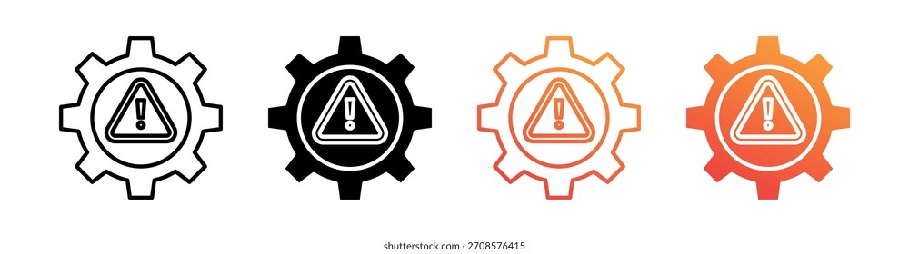 Risk Management Multiple Style Icon Set Collection