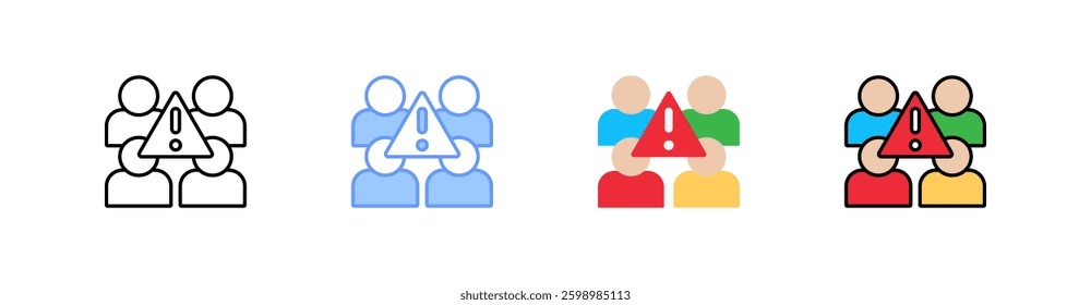 Risk Management Multistyle Icon Sheet